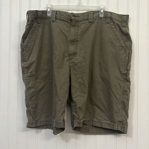 Carhartt Original Fit 100% Cotton Brown Cargo Shorts Men's Size 44